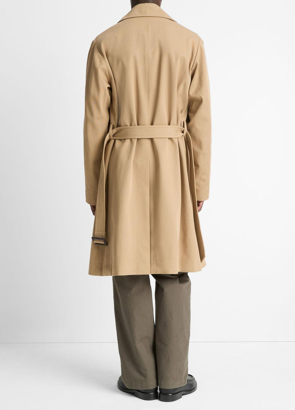 Italian Cotton Double-Breasted Trench Coat in Coats | Vince for sale