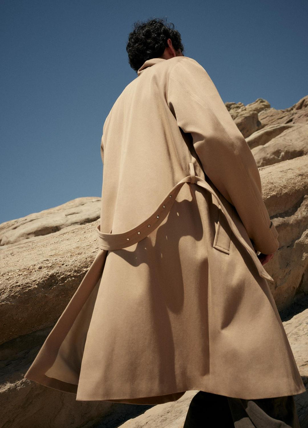 Italian Cotton Double-Breasted Trench Coat in Coats | Vince for sale