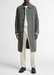 Cotton-Blend Single-Breasted Trench Coat in Coats | Vince US
