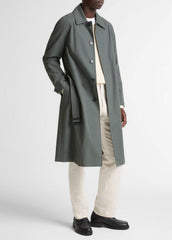 Cotton-Blend Single-Breasted Trench Coat in Coats | Vince US