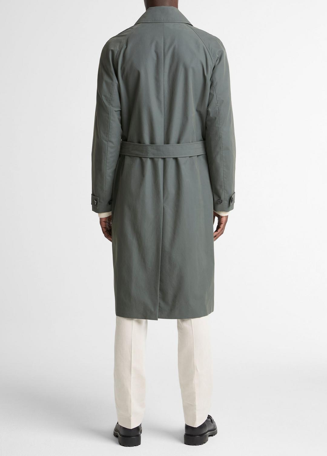 Cotton-Blend Single-Breasted Trench Coat in Coats | Vince US