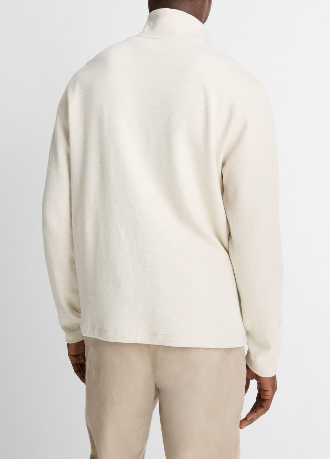 Cotton Button Mock-Neck Pullover in Sweatshirts & Hoodies | Vince outlet
