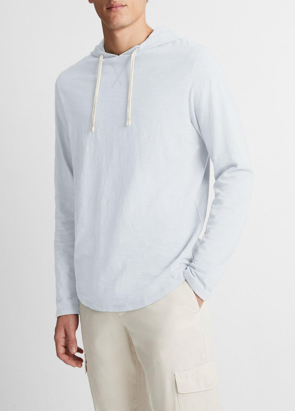 Textured Cotton Hoodie in Sweatshirts & Hoodies | Vince on sale