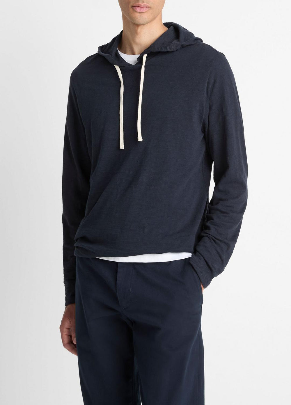 Textured Cotton Hoodie in Sweatshirts & Hoodies | Vince US