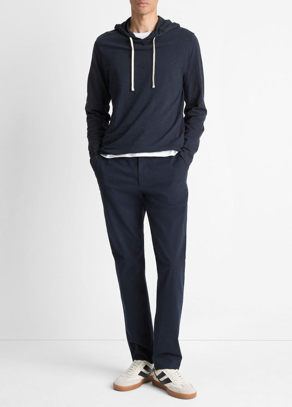 Textured Cotton Hoodie in Sweatshirts & Hoodies | Vince US