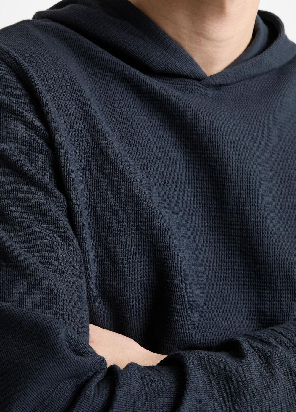 Variegated Stripe Double-Face Cotton-Blend Hoodie in Sweatshirts & Hoodies | Vince near me