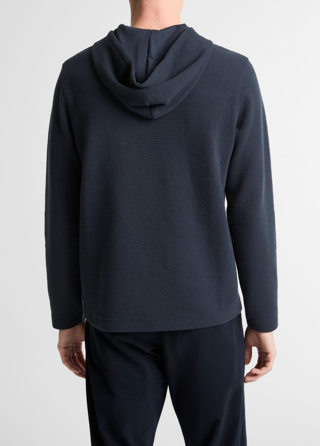 Variegated Stripe Double-Face Cotton-Blend Hoodie in Sweatshirts & Hoodies | Vince near me