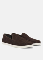 Sonoma Woven Suede Loafer in Loafers | Vince on sale