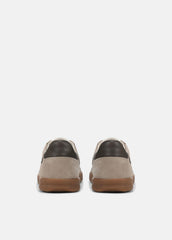 Oasis Contrast-Edge Suede & Leather Sneaker in Sneakers | Vince discount