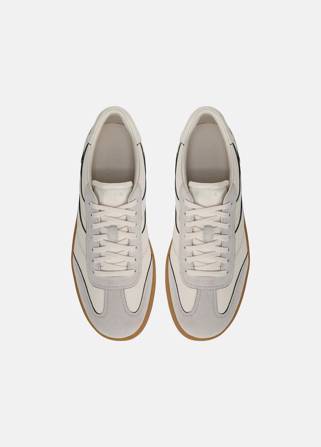 Oasis Contrast-Edge Leather & Suede Sneaker in Sneakers | Vince outlet