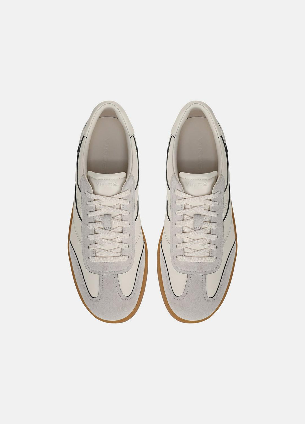 Oasis Contrast-Edge Leather & Suede Sneaker in Sneakers | Vince outlet