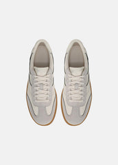 Oasis Contrast-Edge Leather & Suede Sneaker in Sneakers | Vince outlet