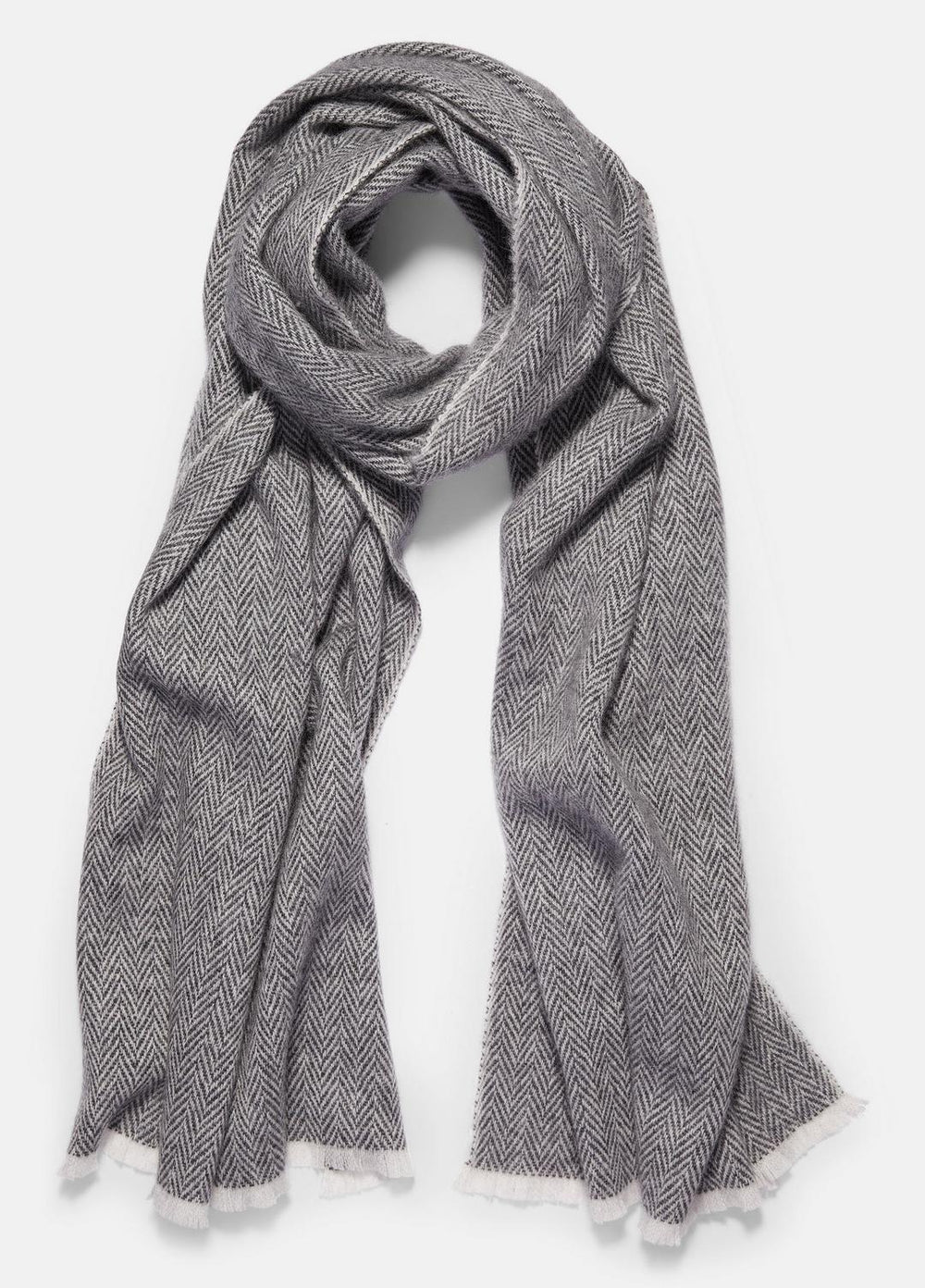 Herringbone Cashmere Scarf in Scarves & Hats | Vince US