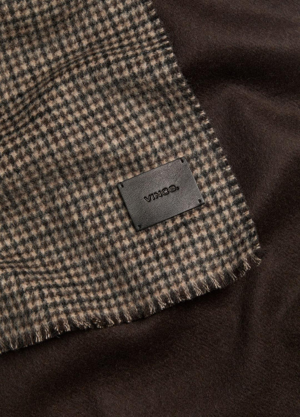 Double-Face Houndstooth Wool-Cashmere Scarf in Scarves & Hats | Vince discount