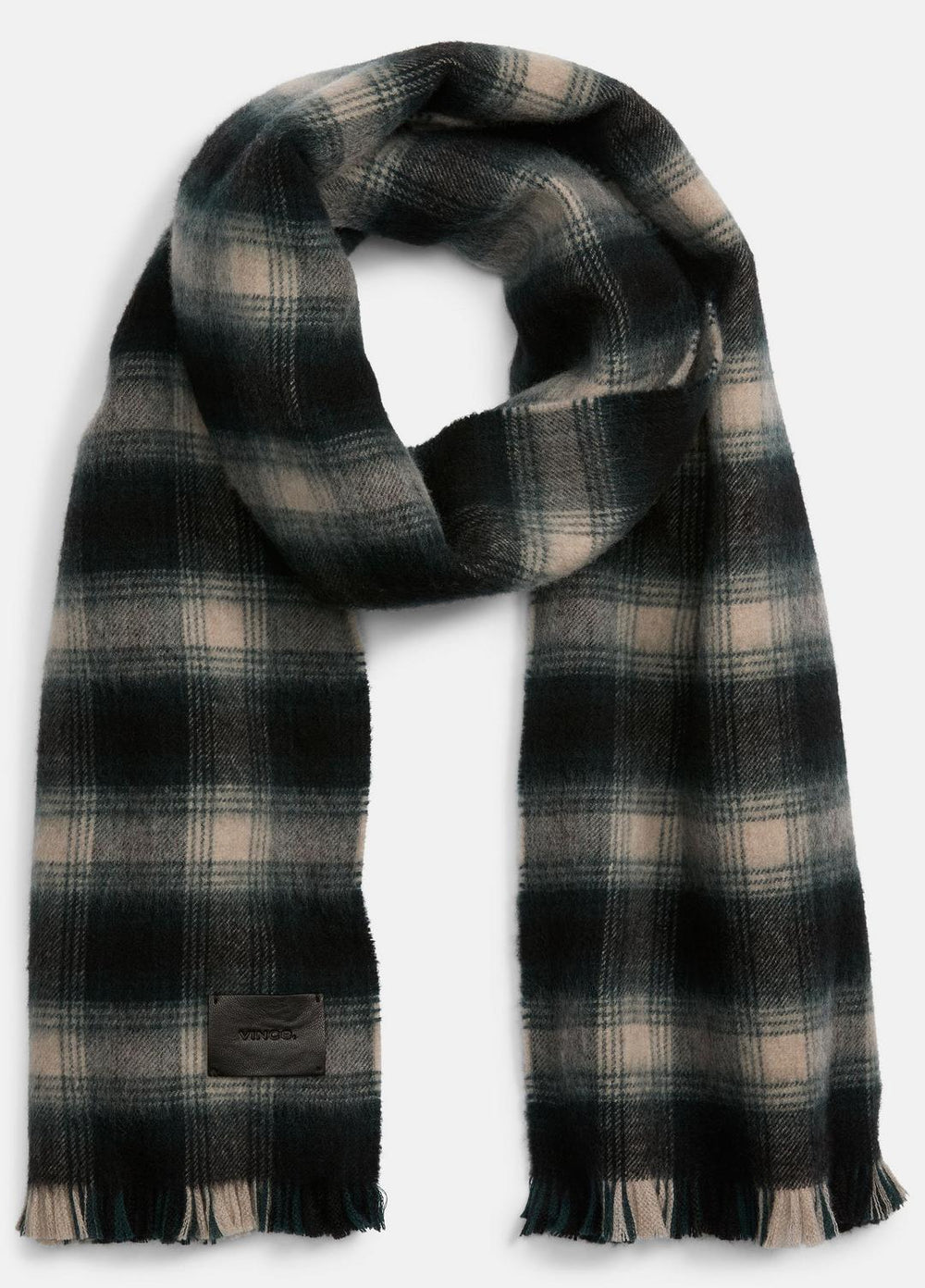 Brushed Plaid Wool Scarf in Scarves & Hats | Vince outlet