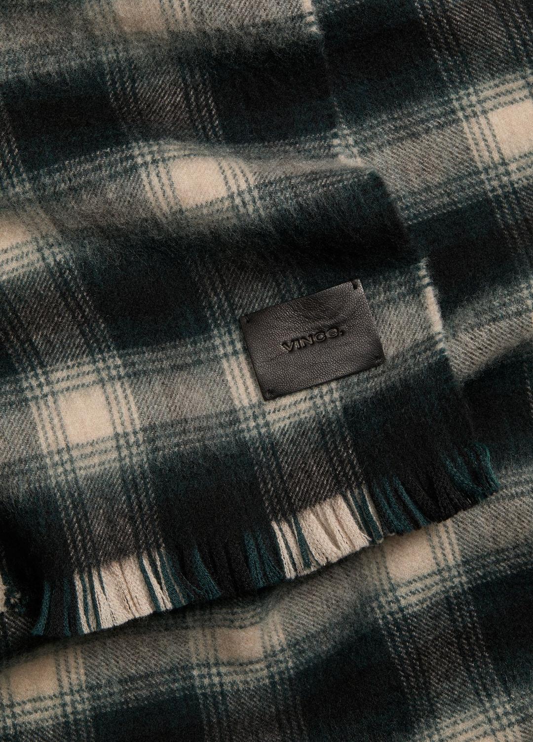 Brushed Plaid Wool Scarf in Scarves & Hats | Vince outlet