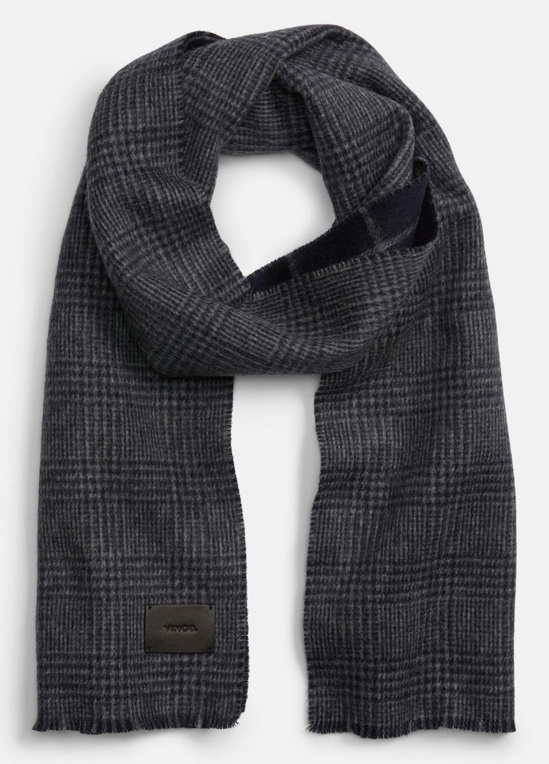 Double-Face Plaid Wool-Cashmere Scarf in Scarves & Hats | Vince US