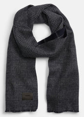 Double-Face Plaid Wool-Cashmere Scarf in Scarves & Hats | Vince US