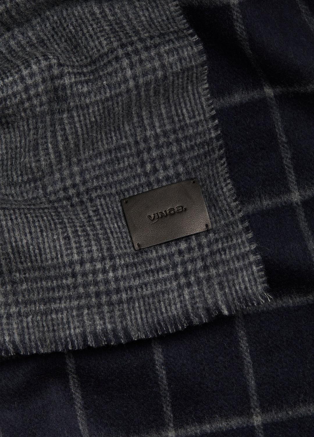 Double-Face Plaid Wool-Cashmere Scarf in Scarves & Hats | Vince US