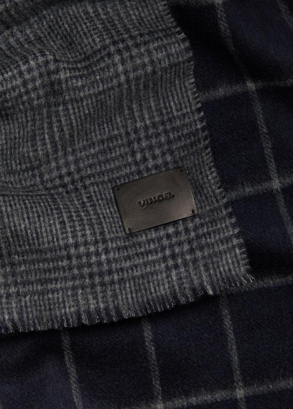 Double-Face Plaid Wool-Cashmere Scarf in Scarves & Hats | Vince US