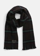 Brushed Holme Plaid Wool Scarf in Scarves & Hats | Vince outlet