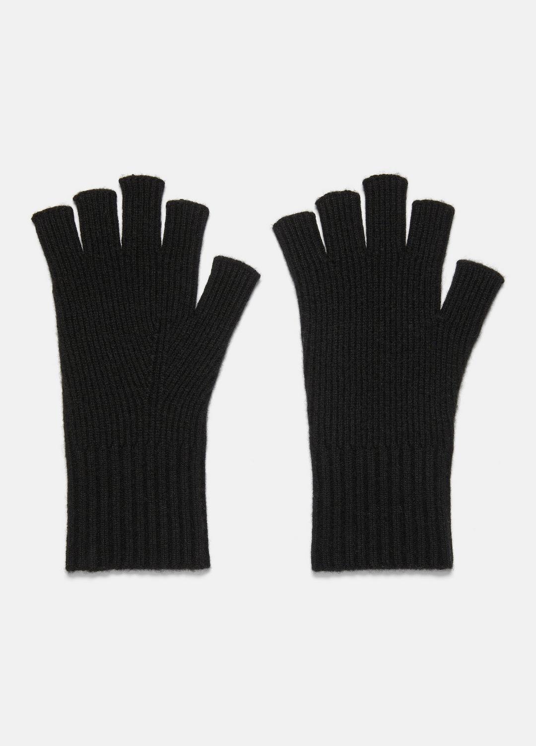 Wool-Cashmere Rib-Knit Fingerless Glove in Gloves | Vince Online