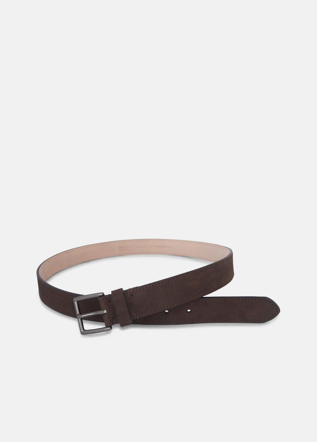 Men's 32mm Nubuck Leather Belt in Belts | Vince US
