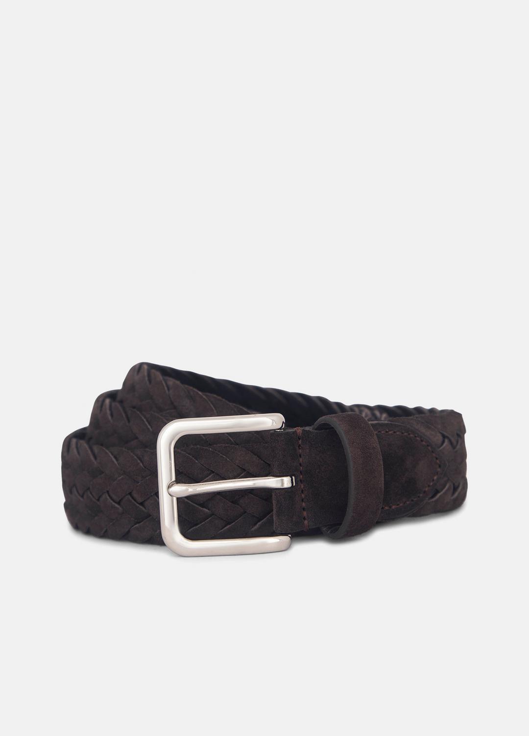 Men's 35mm Woven Suede Belt in Belts | Vince Online