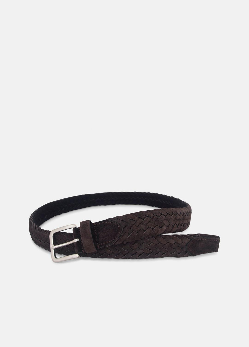 Men's 35mm Woven Suede Belt in Belts | Vince Online