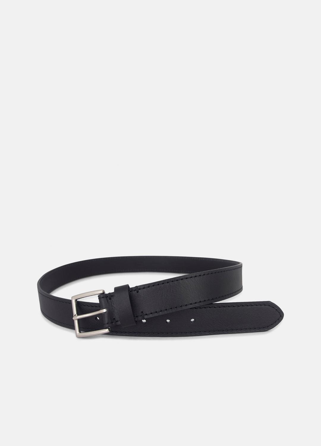 Men's 35mm Stitched Leather Belt in Belts | Vince discount