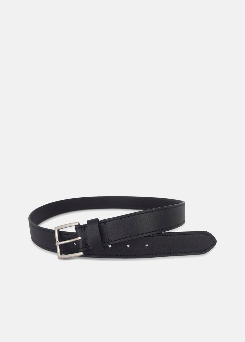 Men's 35mm Stitched Leather Belt in Belts | Vince discount