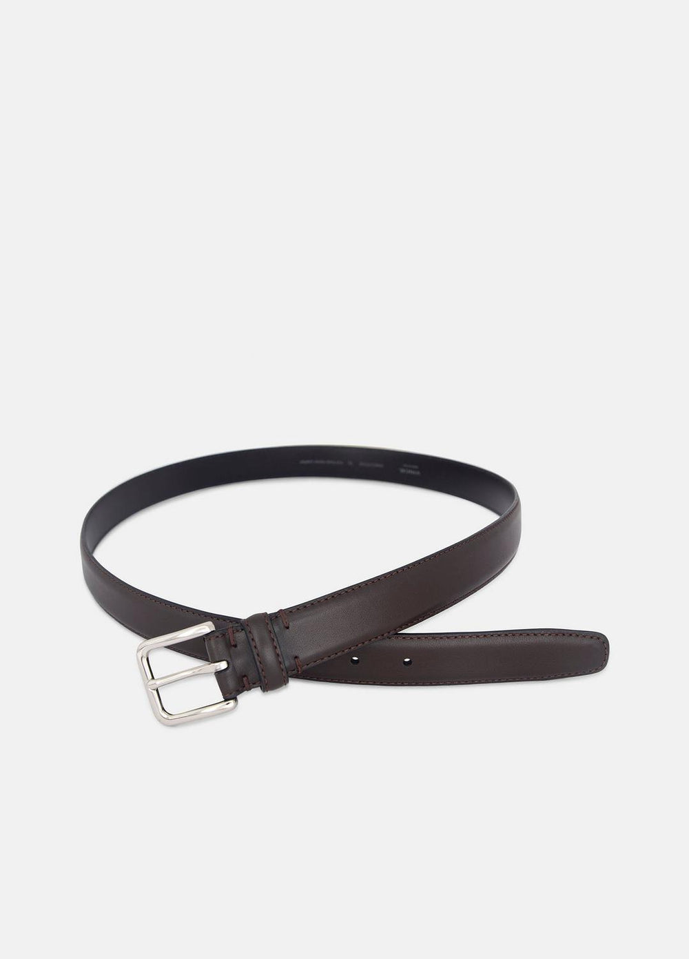 Men’s 30mm Stitched Leather Belt in Belts | Vince US