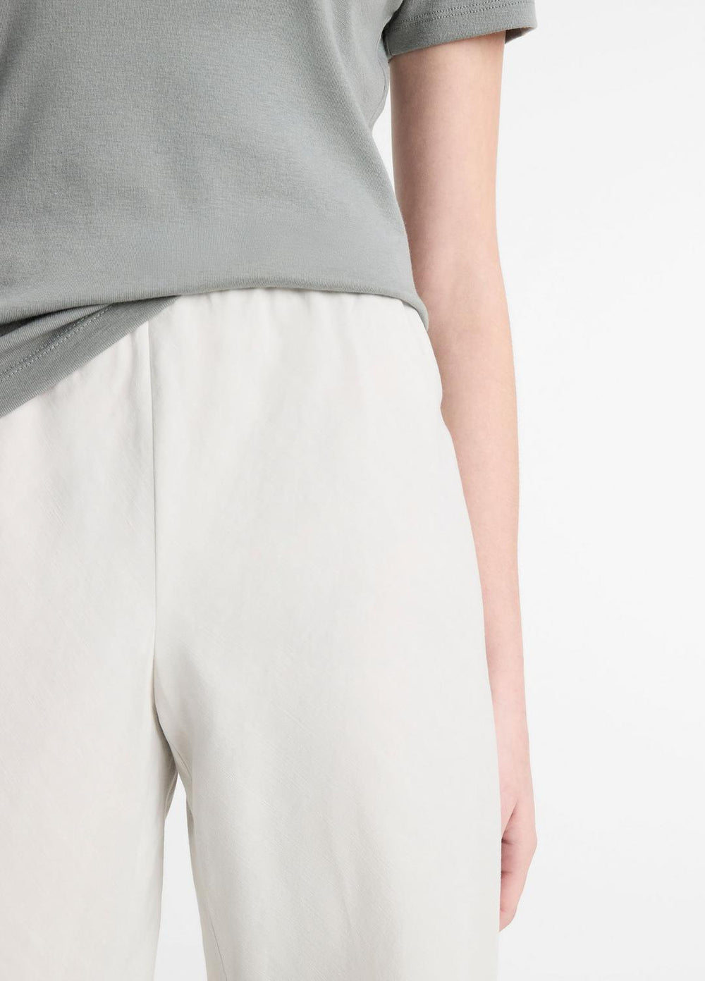 Cotton-Blend High-Waist Bias Pant in Pants & Shorts | Vince for sale