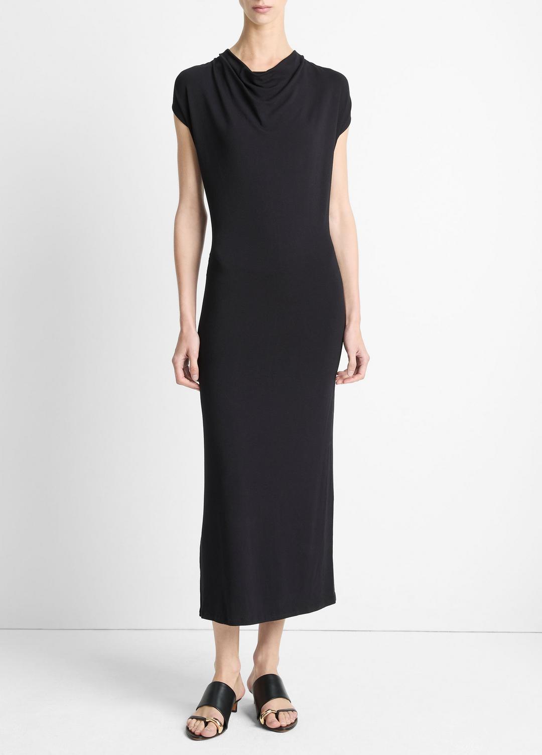 Jersey Draped Cowl-Neck Dress in Dresses & Skirts | Vince on sale