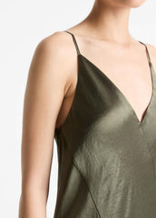 Paneled Satin Bias Slip Dress in Dresses & Skirts | Vince discount