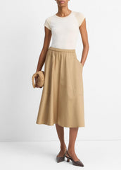 Cotton Full Skirt in Dresses & Skirts | Vince US