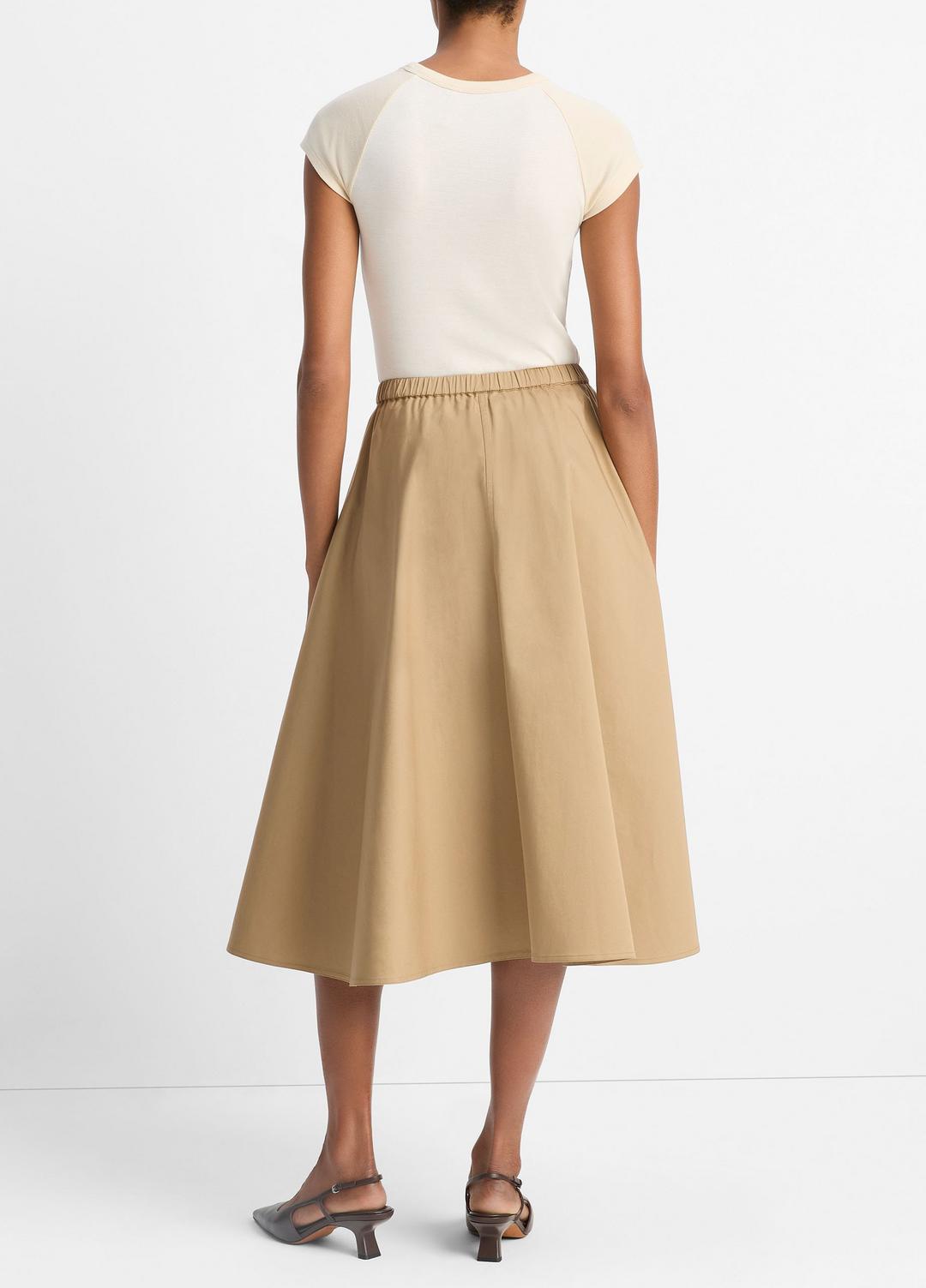 Cotton Full Skirt in Dresses & Skirts | Vince US