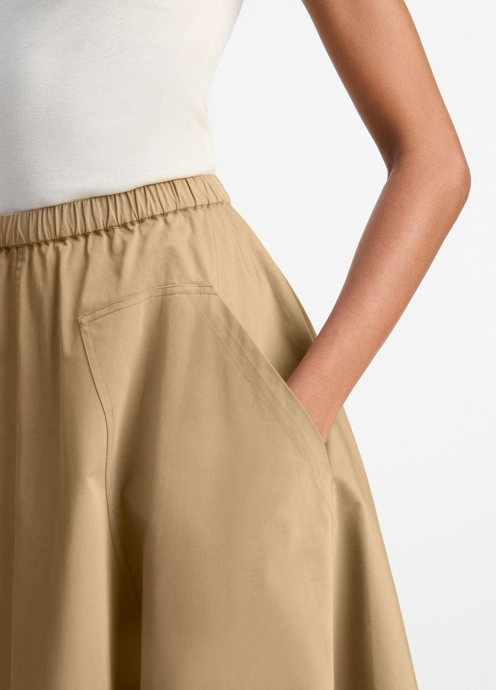 Cotton Full Skirt in Dresses & Skirts | Vince US