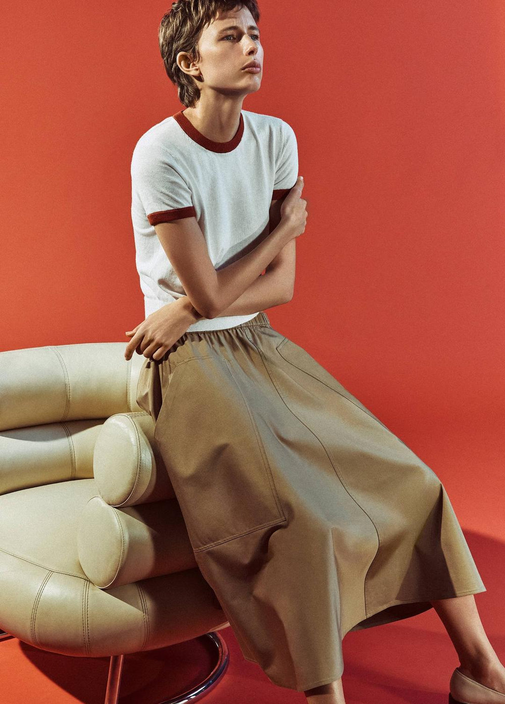 Cotton Full Skirt in Dresses & Skirts | Vince US