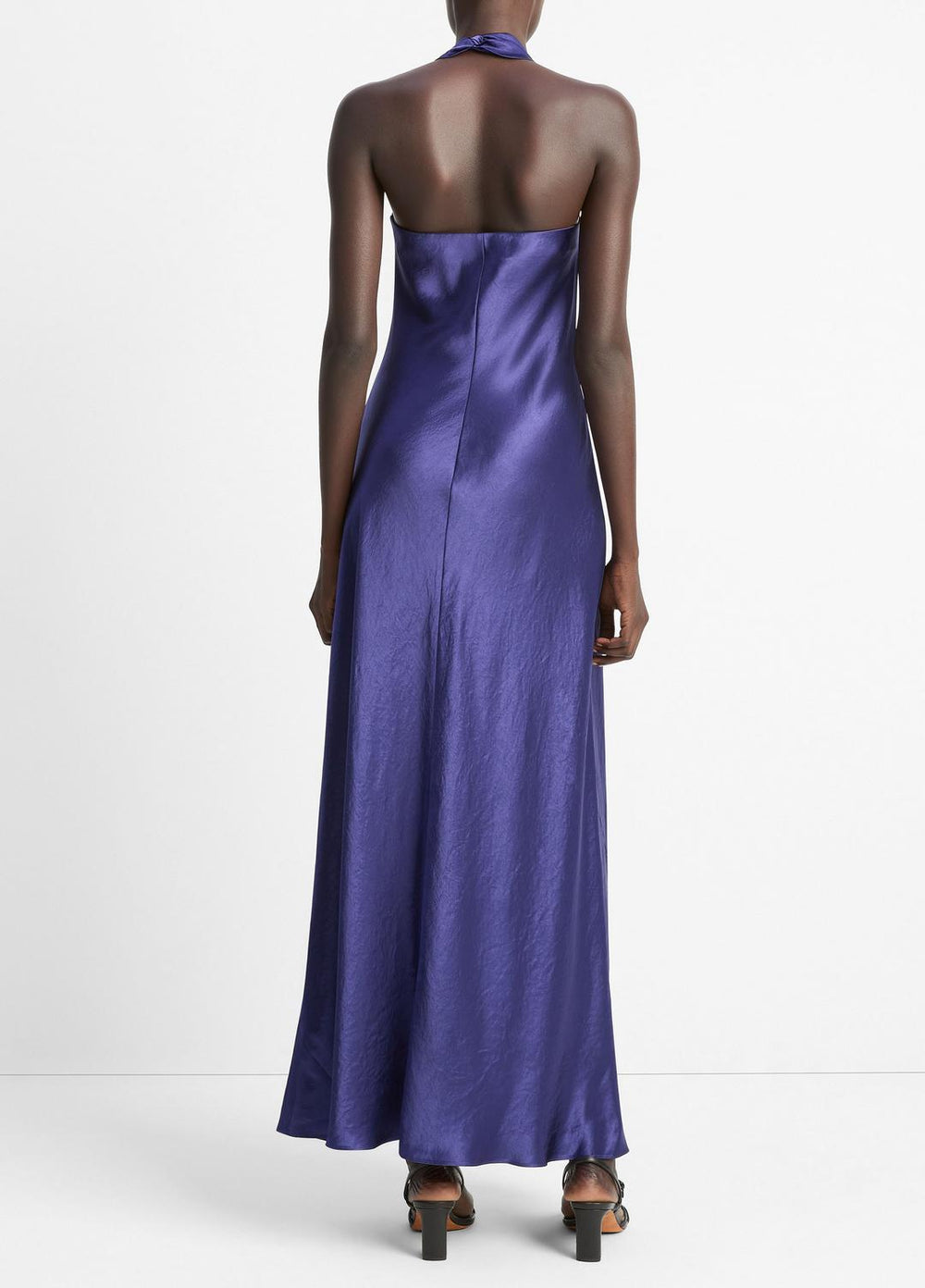 Satin Cowl-Neck Maxi Dress in Dresses & Skirts | Vince Online