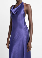 Satin Cowl-Neck Maxi Dress in Dresses & Skirts | Vince Online
