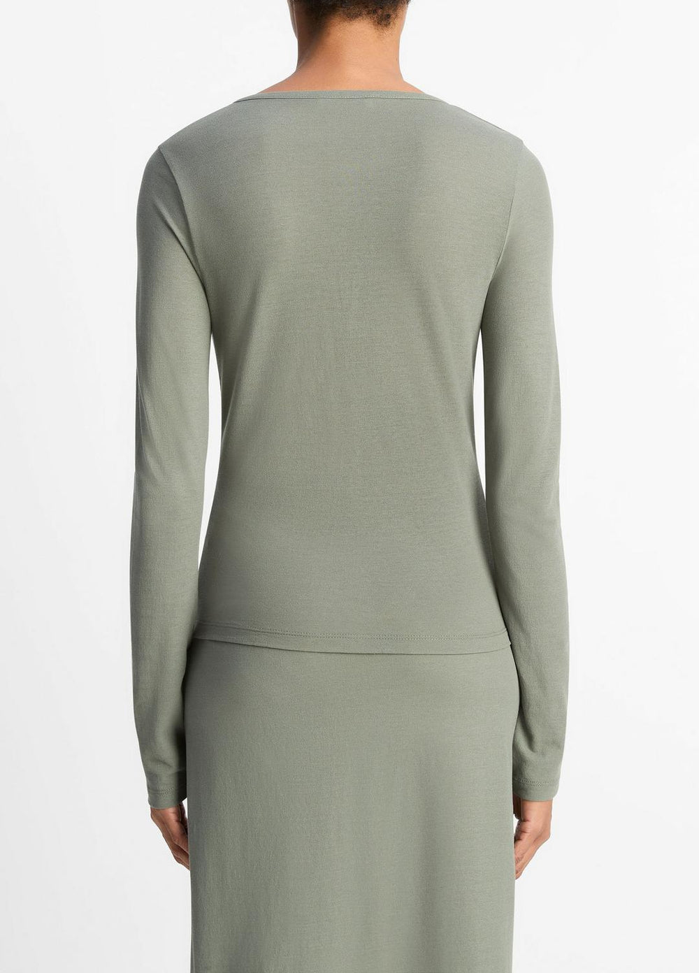 Cotton Crepe Jersey Cardigan in Shirts & Tees | Vince discount