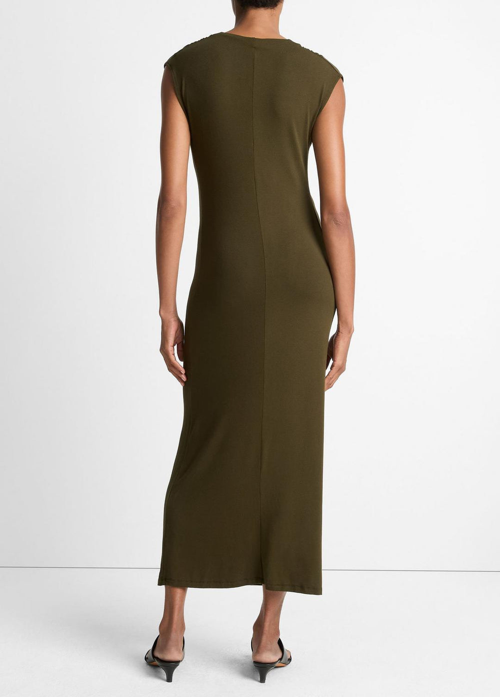 Jersey Draped Cowl-Neck Dress in Dresses & Skirts | Vince near me