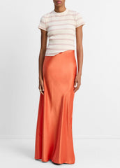 Striped Ribbed Cotton-Blend Top in Shirts & Tees | Vince outlet