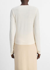 Cotton Crepe Jersey Cardigan in Shirts & Tees | Vince for sale