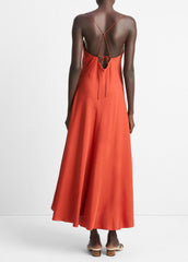 Silk-Blend A-Line Slip Dress in Dresses & Skirts | Vince Online