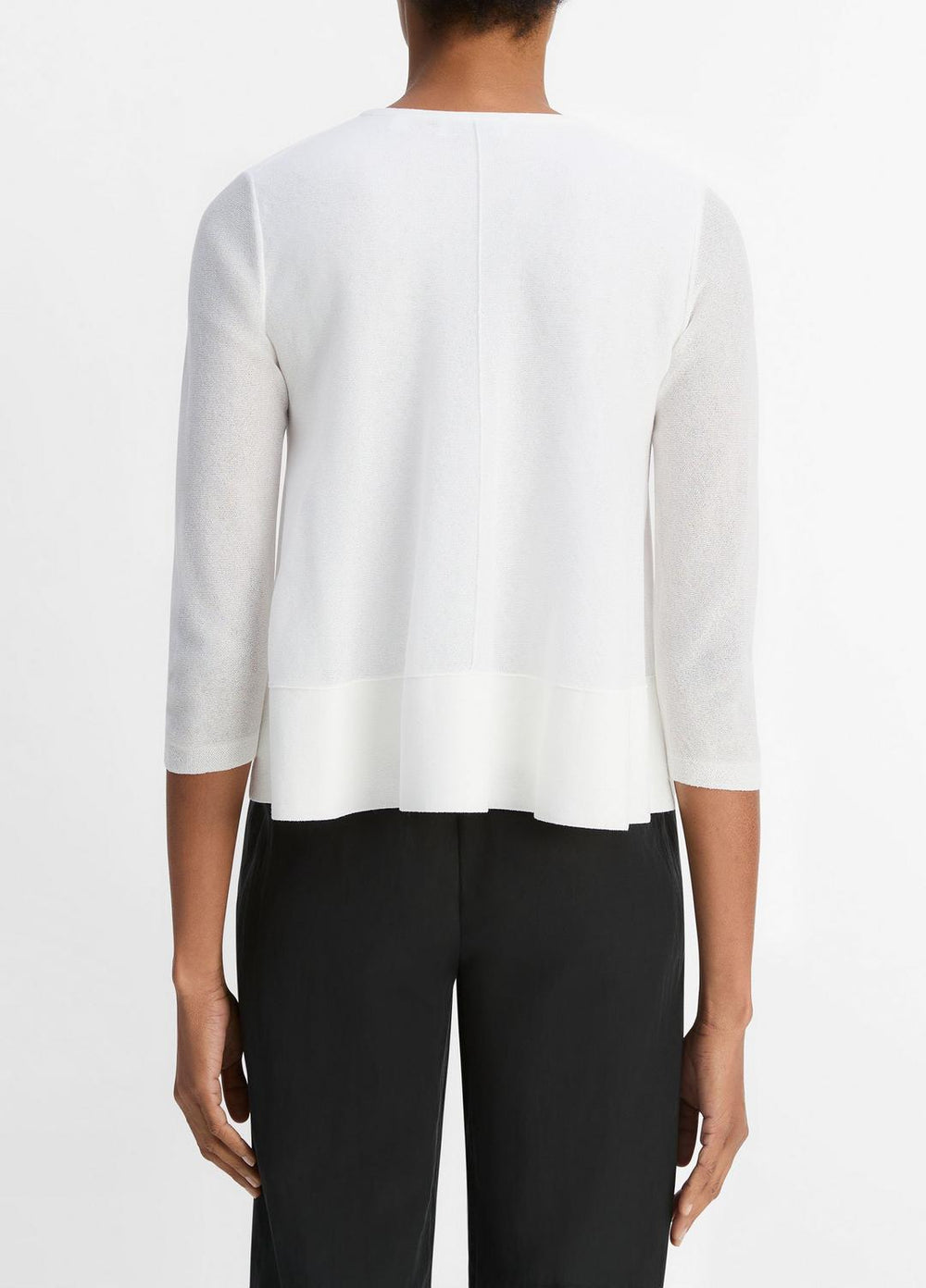 Italian Cotton-Blend A-Line Sweater in Sweaters | Vince discount