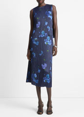 Poppy Blur Crushed Satin Shell in Shirts & Tees | Vince on sale
