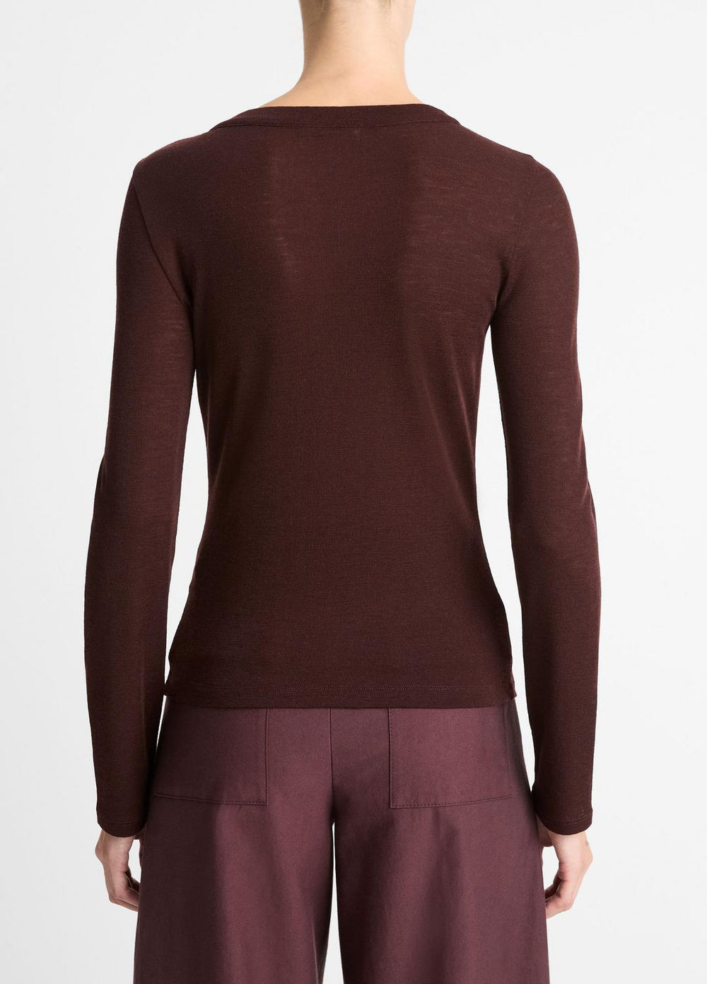 Wool Long-Sleeve Henley in Shirts & Tees | Vince Online