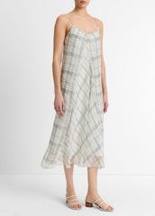 Fenced Plaid Layered Dress in Dresses & Skirts | Vince Online
